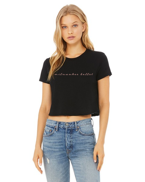 Black Crop Top Tee