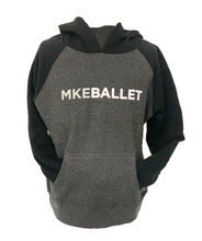 Load image into Gallery viewer, Youth MKEBallet Raglan Hoodie
