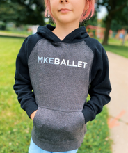 Load image into Gallery viewer, Youth MKEBallet Raglan Hoodie
